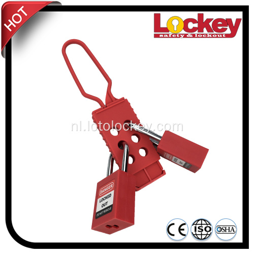 Rode veiligheid Plastic Nylon Isolated Lockout Hasp